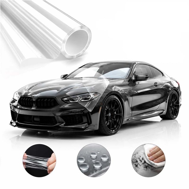 Premium Clear TPU Paint Protection Film 8.5Mil Hydrophobic Chemical Resistant 5-year Weather Resistant