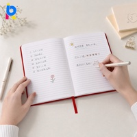 Carnet en cuir PU personnalisé haut de gamme, écologique, à couverture plate, pour bureau professionnel, avec marquage à chaud, vente en gros par le fabricant