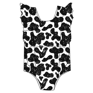 Chất Lượng Cao Một Mảnh Bé Tắm Phù Hợp Với Tùy Chỉnh In Trẻ Em Cô Gái Áo Tắm Ruffle Không Tay Thiết Kế Trẻ Sơ Sinh Bãi Biển Mặc - Product Image 5