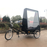 ESTER LED panneau d'affichage deux côtés publicité extérieure Tricycle panneau d'affichage, vélo publicité trikemobile publicité tricycle