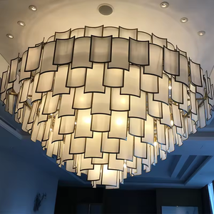 Chinese Design Cage Lantern Hanging <b>Light</b> Custom <b>Large</b> Luxury Hotel Project <b>Large</b> Chandelier - Product Image 4