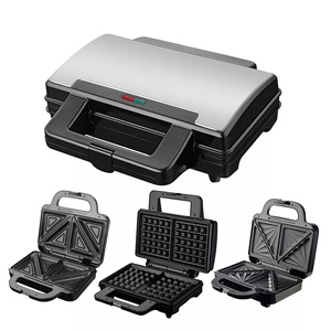 Aifa 7 6 <span class=keywords><strong>5</strong></span> 4 3 2 in 1 เครื่องทําวาฟเฟิลเครื่องปิ้งขนมปังแซนวิช 4 ชิ้นเครื่องทําขนมปัง Panini กดย่างโดนัทเครื่องทําโลหะผสมเครื่อง - Product Image 6