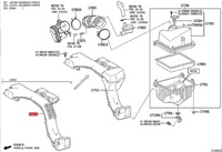 Pour Toyota RAV4 2020 2.0L boîtier d'admission d'air PP filtre à Air conduit OE 17751-F0130 17751-F0140 système de débit d'air