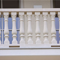 Colonnes de balustrade en marbre blanc d'extérieur, style européen, balustres en pierre pour villa, manoir, terrasse, balcon, escalier, décoration