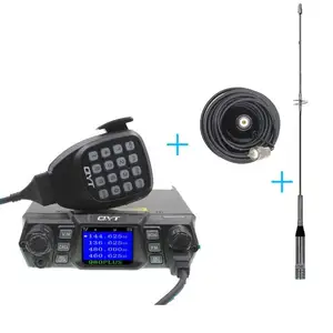 QYT נייד רדיו KT-980plus ואנטנה סט Dual band UHF VHF ווקי + טוקי עבור תקשורת