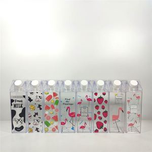<b>Milk</b> Carton Shaped Caja De Carton De Leche Transparente Water Acrylic <b>Bottle</b> - Product Image 3