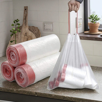 Sacs poubelle jetables en plastique recyclé pour cuisine avec cordon de serrage, bolsas de basura 33 galones, sacs poubelle avec poignées à cordon de serrage