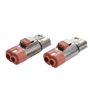 3.6mm 2pin 35A Metal TE HVIL DC Shell High Voltage Cable Connector Female Socket for EV Car Wiring