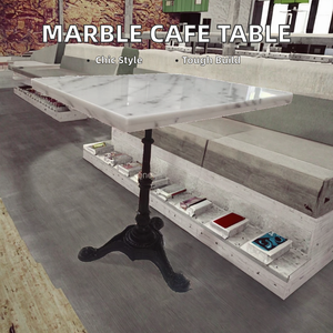 Quảng trường hiện đại Bàn cà phê với đá cẩm thạch Top & gang cơ sở đa năng phòng ăn đồ nội thất cho nhà văn phòng khách sạn hoặc biệt thự - Product Image 2