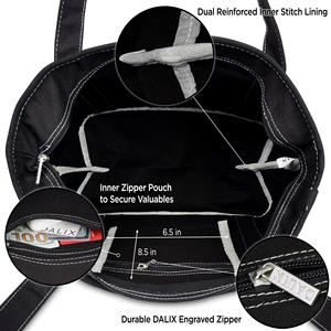 Grand Sac Fourre-Tout <span class=keywords><strong>XXL</strong></span> en Coton Biologique Marque Privée Sac Utilitaire en Poly Canvas avec Motif de Dessin Animé Imprimé Grand Compartiment - Product Image 5