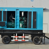 Générateur diesel portable silencieux certifié ISO, refroidissement par eau, démarrage automatique, panneau ATS, sortie stable 50Hz, 100% cuivre