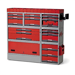 Armoire de rangement d'outils 5006 E8 rouge en métal, organiseur d'atelier robuste avec système de tiroirs pour usage automobile - Product Image 2