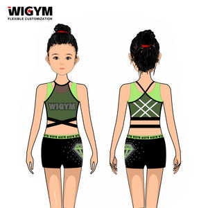 Uniformes de entrenamiento de porristas sublimados de diseño personalizado para niñas - Product Image 2