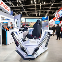 Máquina de Realidad Virtual Inmersiva con Simulador de Carreras de Autos de 6DOF y Tres Pantallas, Operada por Monedas, Venta al por Mayor de Fábrica