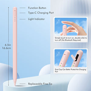 <span class=keywords><strong>Stylet</strong></span> capacitif actif sans fil magnétique Uogic 2e génération, rejet de la paume, fonction d'inclinaison, rechargeable, métal, iPad 7e/8e/Mini - Product Image 3