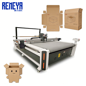 Machine de découpe numérique à plat REMEYA pour l'emballage, couteau vibrant haute précision pour la découpe de boîtes personnalisées - Product Image 1