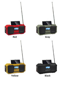 Radio portable AM FM à manivelle solaire avec charge USB, lampe torche LED, dynamo et chargeur de téléphone pour situations d'urgence, camping et voyages en extérieur - Product Image 5