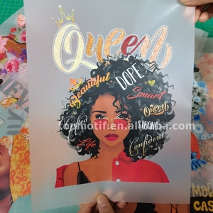 Afro Girl si deve vedere dio anche quando <span class=keywords><strong>non</strong></span> si vede dio DTF Transfer Printing pronto a premere per indumento camicie borse abbigliamento - Product Image 4