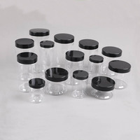 Pots Cosmétiques Vides en Plastique PET avec Couvercles – Récipients à Gommage Corporel 50ml 80ml 100ml 200ml 4oz 6oz 8oz 250ml