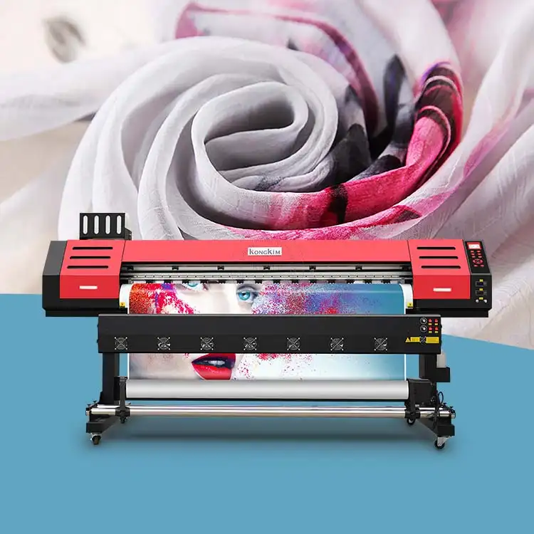 KONGKIM tessili per la stampa a sublimazione digitale prezzo della macchina 1-4pcs i3200/4720 teste ad alta velocità made in china
