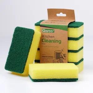 Reasonable Price Household Cleaning Kitchen High-density Scouring Pad Dishwashing Sponge