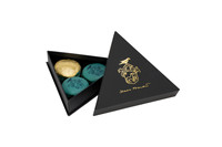 Nouvelle boîte à truffes au chocolat triangulaire avec inserts, emballage de luxe en carton pour confiseries, pour marques, usine OEM, vente en gros