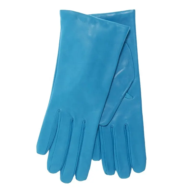 ZF5850 ucuz lacivert renk günlük yaşam kullanımı deri kış sıcak moda bayanlar eldiven boyutu XS S M L XL