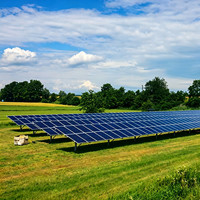Système de montage solaire au sol réglable, support de panneau solaire, rails solaires pour installation au sol et ferme solaire agricole