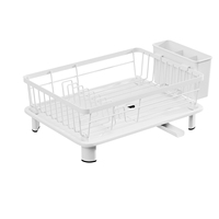 Égouttoir à vaisselle télescopique multifonctionnel en acier au carbone, écologique, étanche et portable pour comptoir de cuisine