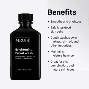 MRUIS Skin Brightening <span class=keywords><strong>Limpiador</strong></span> facial Exfoliante Lavado de <span class=keywords><strong>cara</strong></span> que contiene vitamina C Vitamina E 100mL Uso en el hogar - Product Image 6