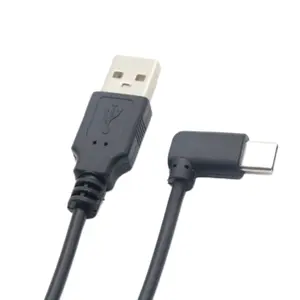 2.0 USB To Type C Left Right Down UP Angle Cable Right Angle Usb C 90 Degree Down