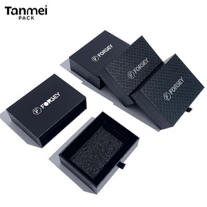 Custom Logo Luxury <b>Black</b> Rigid Cardboard Drawer Gift <b>Box</b> Premium Packaging for Watches Jewelry and Electronics - Product Image 2