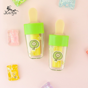 Logo personnalisé, maquillage coloré, sucette glacée mignonne, adoucit le pommeau, évite les gerçures, soin des lèvres, saveur de citron, hydratation, baume à lèvres biologique pour enfants - Product Image 4