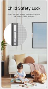 Matériel de porte à enroulement moderne, boîte en maille détachable brevetée, maille anti-fissuration thermofusible sur mesure, facile à nettoyer/à installer - Product Image 3