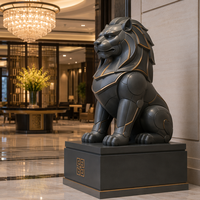 Statua in Vetroresina Personalizzata a Grandezza Naturale di Personaggio Robot Mascotte per Centri Commerciali, Resort e Sculture d'Arte Pubblica