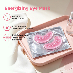 Masque pour les yeux en cristal rose Gmpc Factory, <span class=keywords><strong>anti</strong></span>-poches, <span class=keywords><strong>anti</strong></span>-<span class=keywords><strong>cernes</strong></span>, patchs hydrogel au collagène - Product Image 2