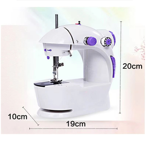 Máquina DE COSER eléctrica portátil para el hogar multifunción con puntada de bloqueo inverso hilo doble para reparación doméstica - Product Image 6