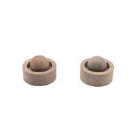 Boule Ronde Bois Parfumé Monté sur Voiture Horizontal Simple Circulaire Noyer Noir Aromathérapie Ornement Diffuseur