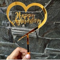 Heißer Großhandel: Umweltfreundliche UV-bedruckte Tortendekorationen zum Valentinstag – Acryl-Buchstaben für Hochzeiten und fröhliche Jubiläen