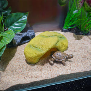 Lussuosa Grotta Decorativa per Rettili, Piattaforma di Prendisole in Plastica Simulazione Roccia, Resistente ed Ecologica per Piccoli Animali - Product Image 4