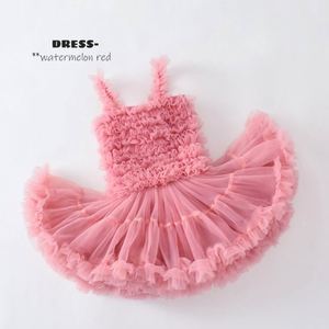 Robe à bretelles en dentelle et tulle pour bébés filles, robe sans manches de qualité supérieure, robe tutu d'été pour filles - Product Image 5