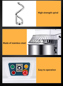 Amasadora Industrial Premium Nueva, Tipo Vertical, Comercial, con Velocidad Ajustable, de Acero Inoxidable de Grado Alimenticio - Product Image 2