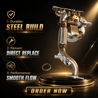Tuyau de branche d'échappement de convertisseur catalytique à trois voies à ajustement direct de haute qualité pour pièces de rechange automatiques Mazda3 Axela 1.5L