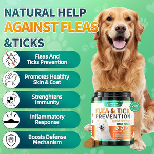Integratori Naturali Antiparassitari per <span class=keywords><strong>Cani</strong></span> con Vitamina B12, <span class=keywords><strong>Olio</strong></span> <span class=keywords><strong>di</strong></span> Lino e <span class=keywords><strong>Cocco</strong></span>, Supporto per Pelle e Pelo, Produzione OEM - Product Image 3