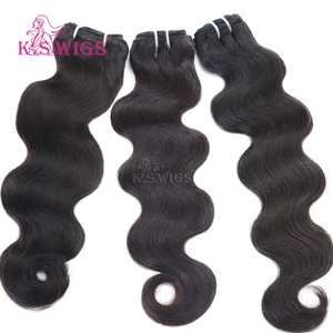 K.SWIGS 1# Black <b>Body</b> <b>Wave</b> Hair Extensions Remy Human Hair 8-40" 100g Salon Styling Premium Daily Wear Soft Machine Bundle Weft - Product Image 5