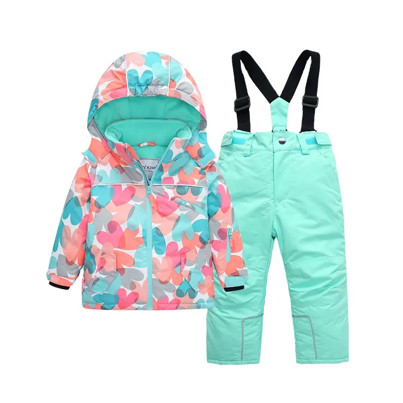 custom outdoor ski suits winter thickened warm sportswear snowsuits kids waterproof ski jacket for women and Kids