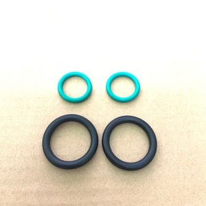 Automotive <b>Rubber</b> O Rings For BMW N46 VVT Solenoid Valve 11367546379 11367506178 Black And Green Set EPDM Material - Product Image 1