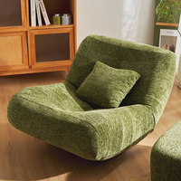 Fauteuil à bascule en tissu confortable pour la maison, ensemble de fauteuils de salon haut de gamme moderne, dernier modèle de fauteuil de détente vert design