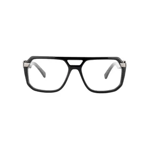Joysee Fashion kacamata optik asetat uniseks, Kacamata jembatan ganda