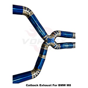 Sistemas de Escape con Válvulas Vortex Direct Fit en Titanio Azul Quemado para BMW M8 F91 F92 F93 4.4T V8, Proveedores Mayoristas de Alto Rendimiento - Product Image 6